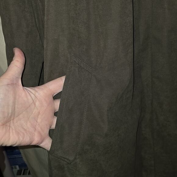 NWT Gallery 1X Women's Premium Gray/Black Microsuede Coat - Picture 6 of 13